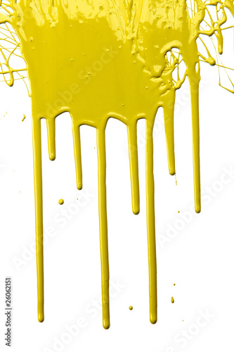 Yellow Paint Dripping