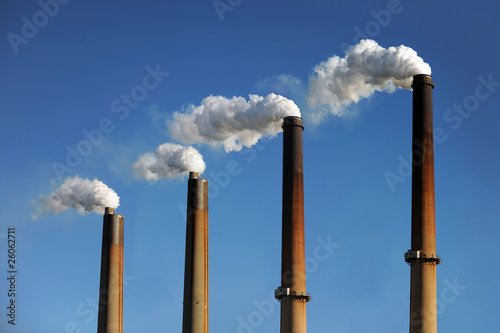 Industrial Smokestacks photo