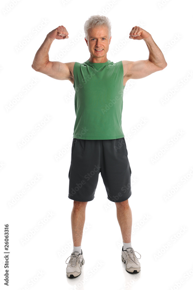 Man Flexing Muscles Man Flexing Muscles