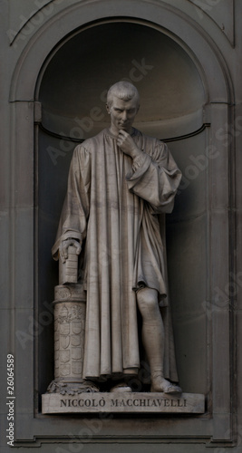 Niccolo Machiavelli statue, Florence
