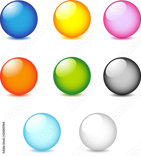 sphères de toutes les couleurs