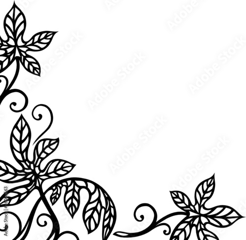 Ranke, Herbst, Blumen, Blüten, Blätter, Laub