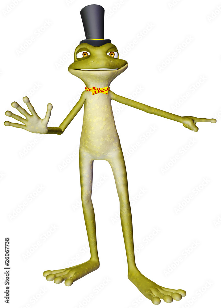Fototapeta premium frog cartoon I am cool