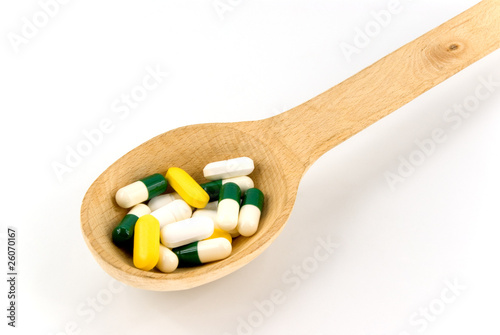 spoon with tablets