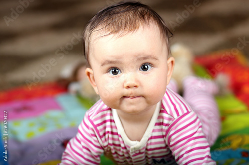 Photography baby crawling