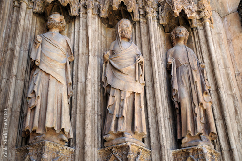 Sculptures of the cathedral of Valencia