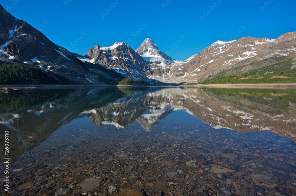 Mount Assiniboine with reflection, Canadian Rockies