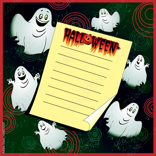 Halloween Invitation. Place for your text.