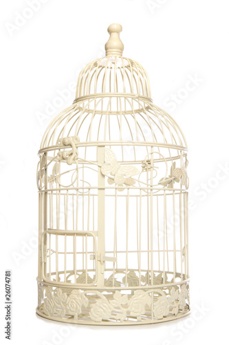 Valokuva Vintage looking bird cage