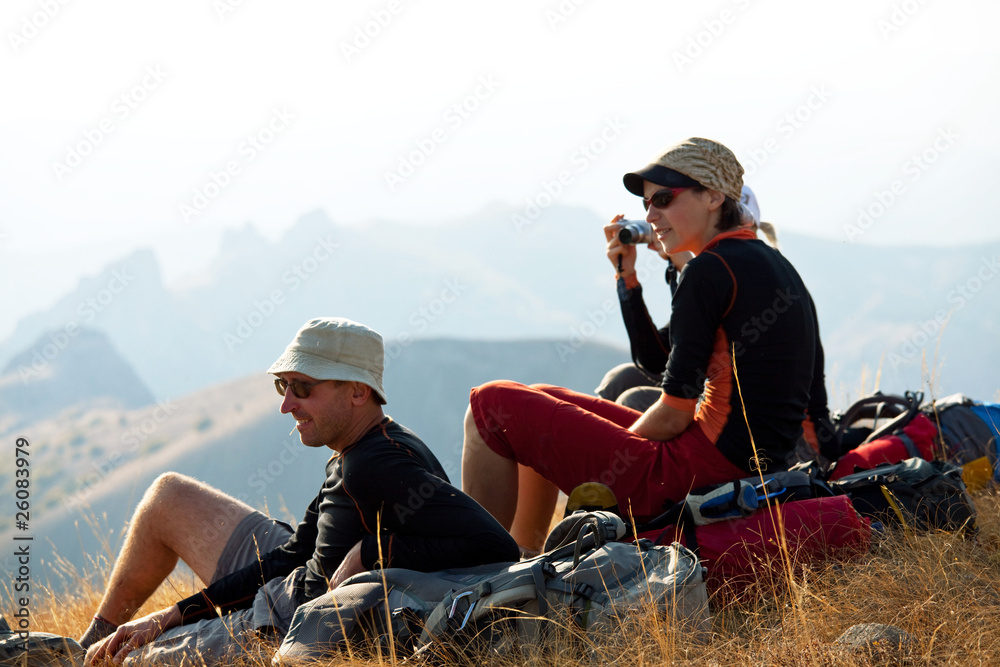 Fototapeta premium People in hike