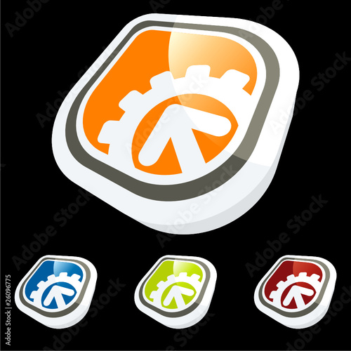 technik symbol zahnrad zeichen icon