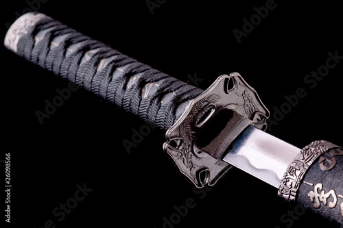 Katana isolated on a black background