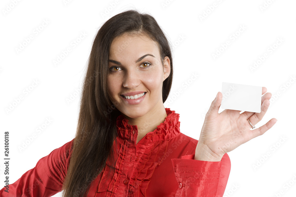 the card and woman the card and woman