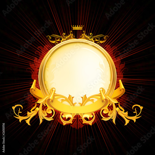 Retro Frame, black background