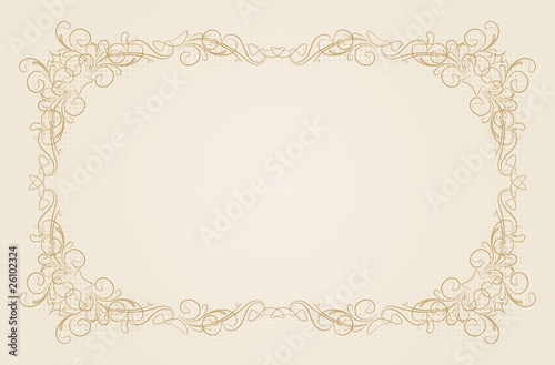 Decorative vintage frame.