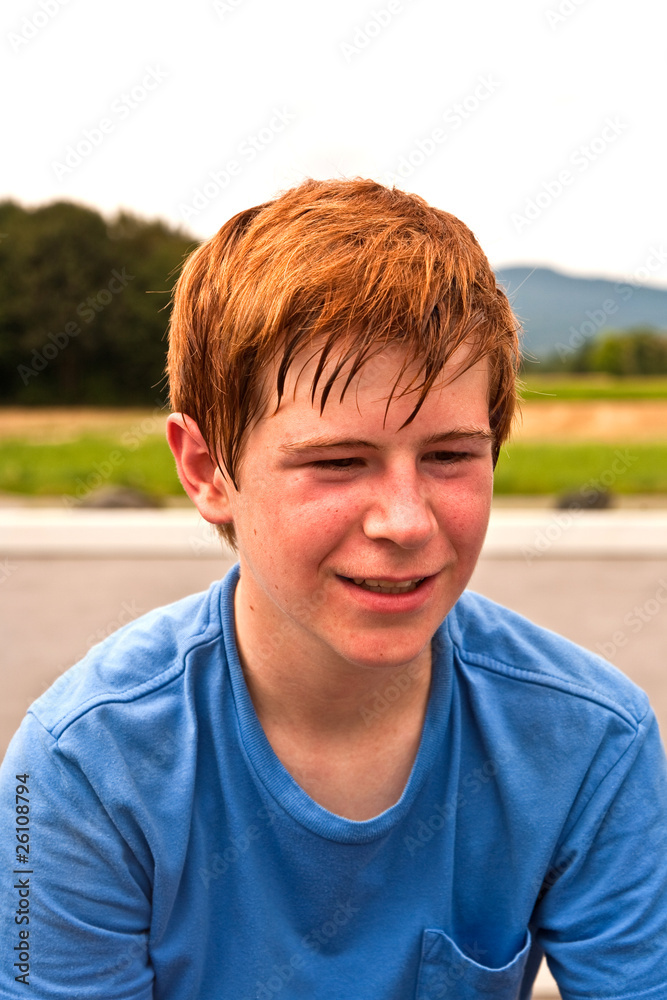 portrait of young boy doing sports portrait of young boy doing sports