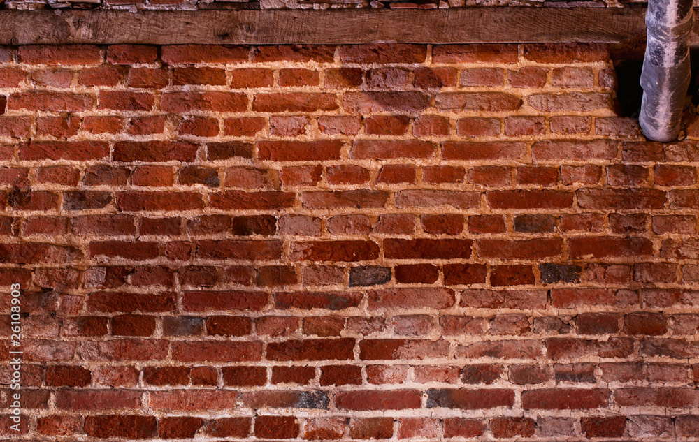Fototapeta premium centuries-old brick wall