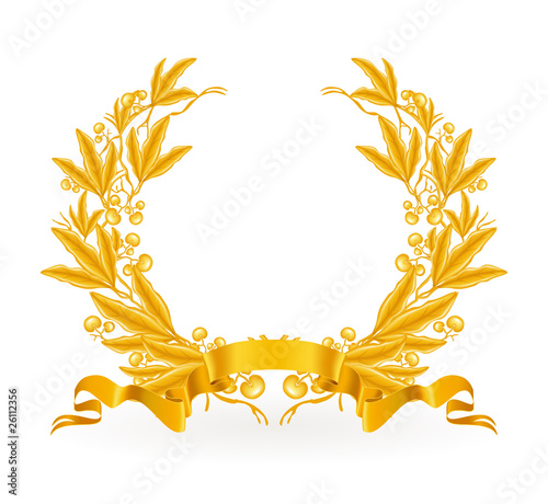 Gold Laurel Wreath