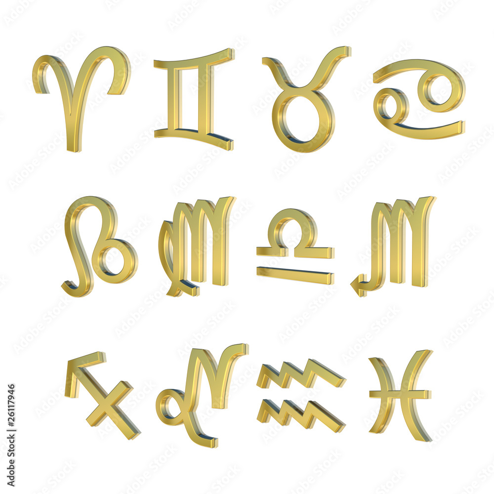 Obraz premium The twelve signs of the Zodiac