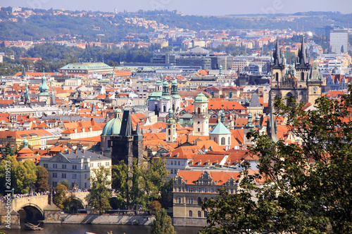 The View on autumn Prague