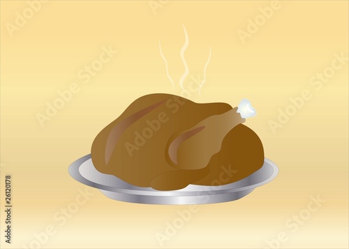 thanksgiving turkey ( background on separate layer )