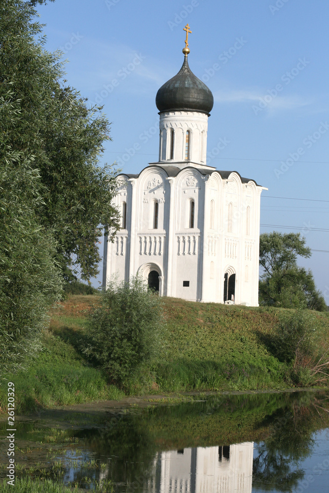 Church on Nerl river in Bogolyubovo Russia