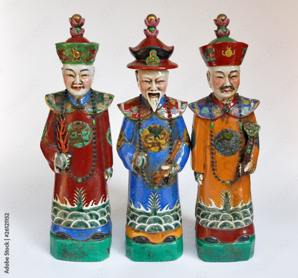 Chinese porcelain statues