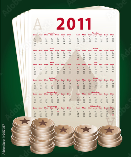 Calendrier poker 2011