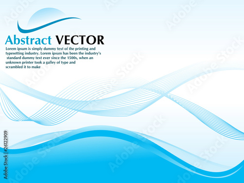 abstract blue wave