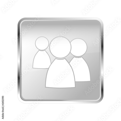 Button Community silber