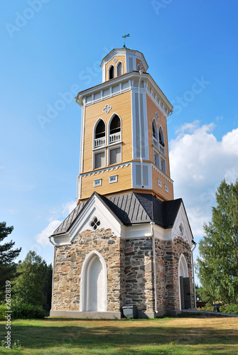 Bell tower in Kerimaki, Finland photo