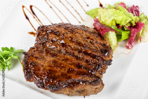 beef steak with vegetable