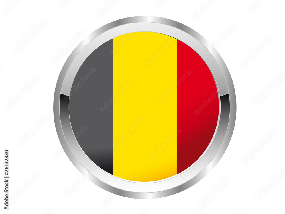 Fototapeta premium Belgien Button - Silver Edition