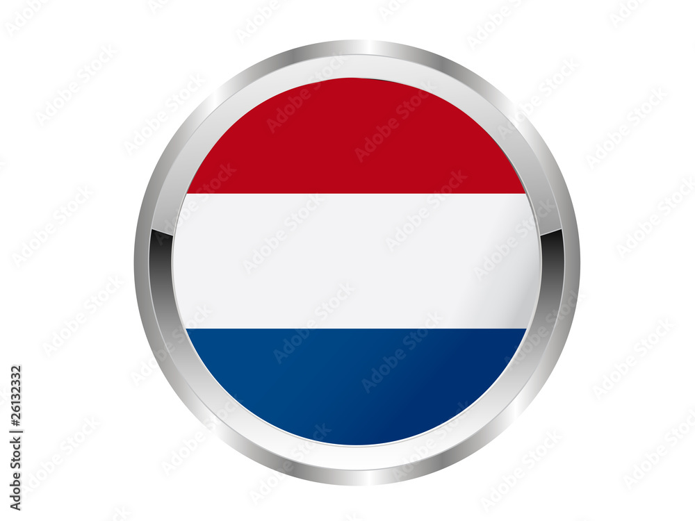 Obraz premium Niederlande Button - Silver Edition