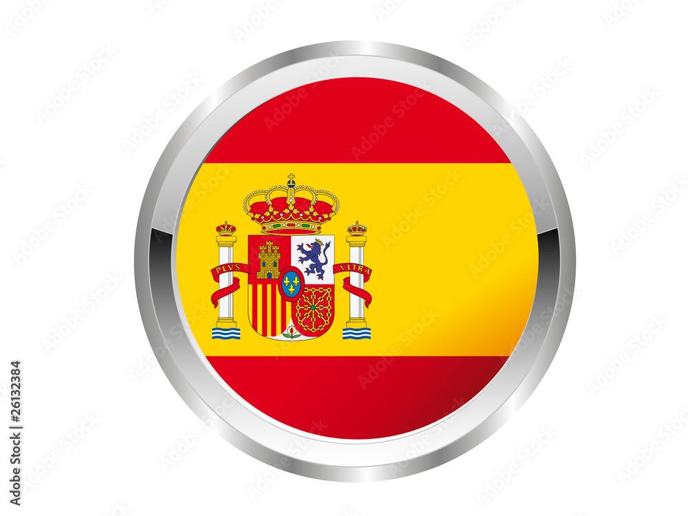 Obraz premium Spanien Button