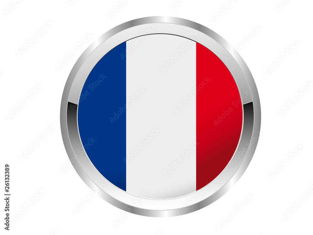 Frankreich Button - Silver Edition