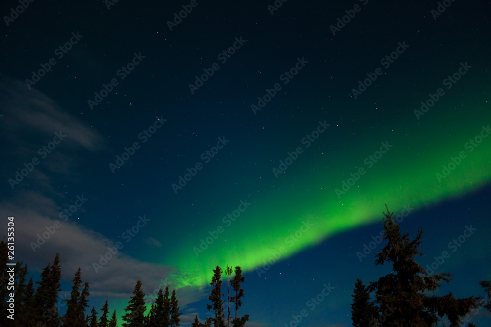 Aurora borealis (Northern lights) display Aurora borealis (Northern lights) display