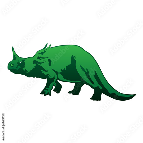 styracosaurus vector illustration