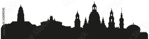 Dresdens Wahrzeichen (Silhouette)