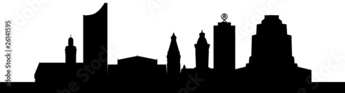 Leipzigs Wahrzeichen (Silhouette)