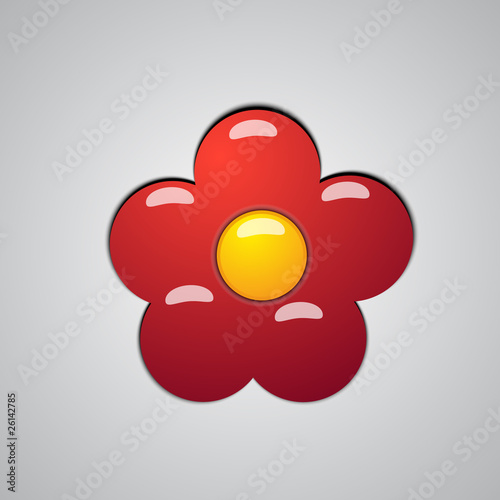 vector illustration plastic flower