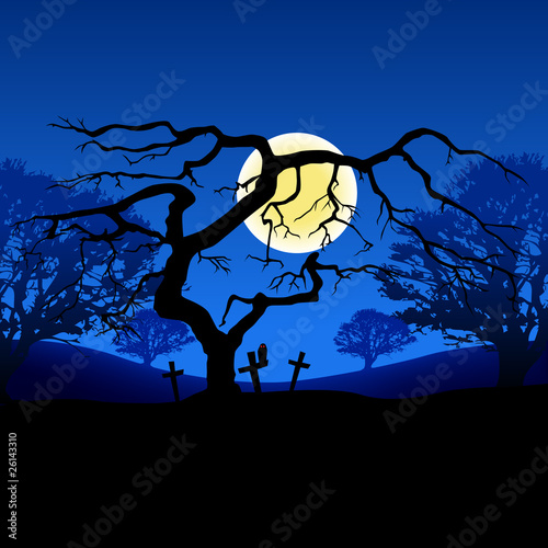 midnight halloween vector theme