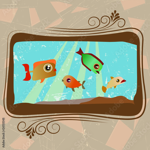 abstract marine life