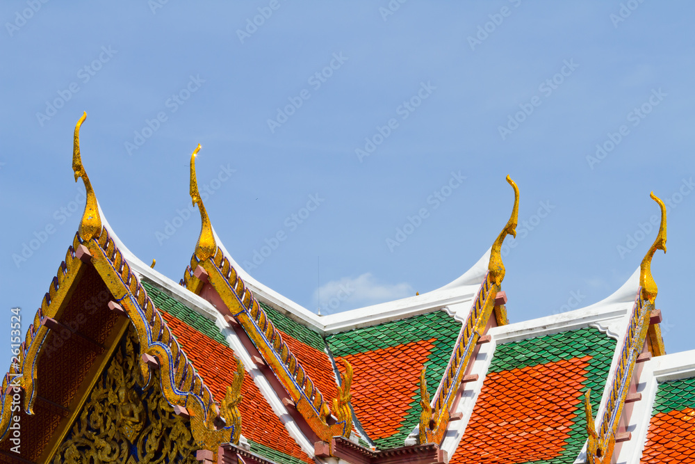 Fototapeta premium Thai temple roofs