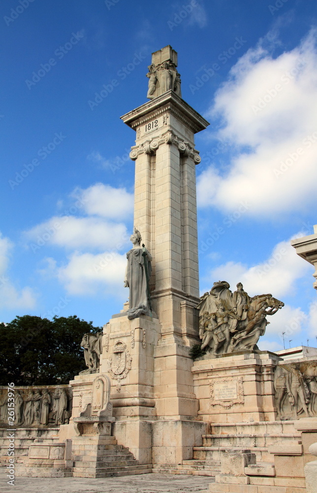 Monumento conmemorativo, Cortes de Cádiz 1812