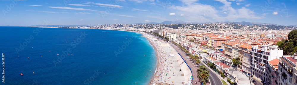Panorama Côte d'Azur - Nice et sa plage