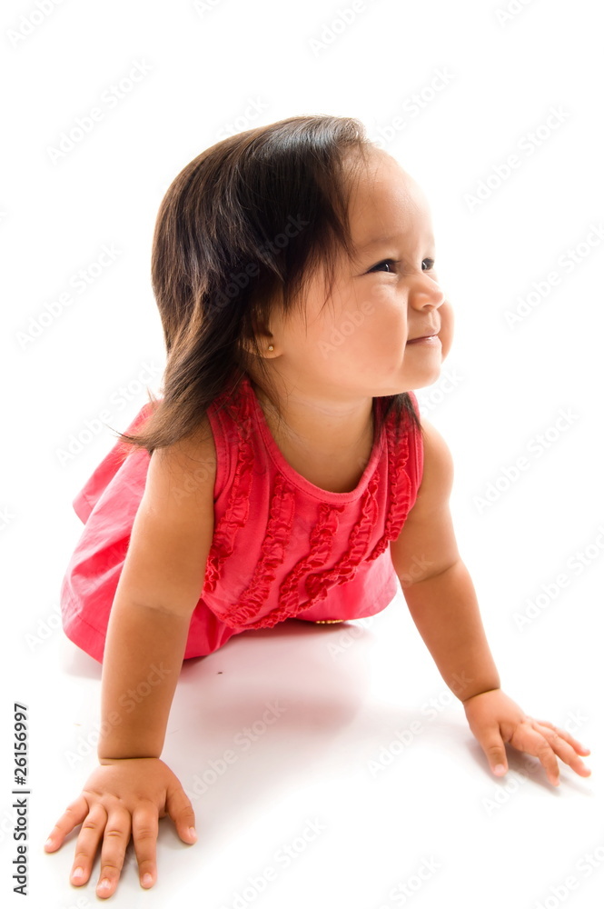 Baby Girl Crawling Baby Girl Crawling