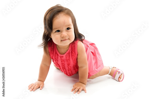 Baby crawling