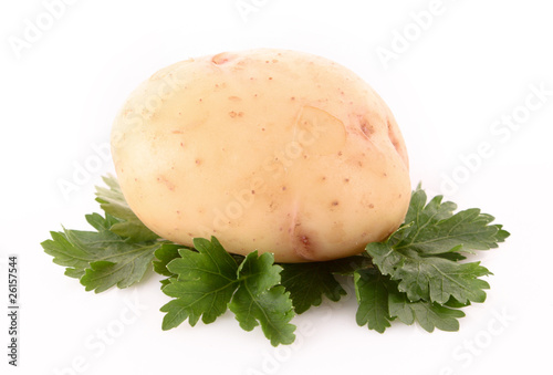 Potatoes isolated on white