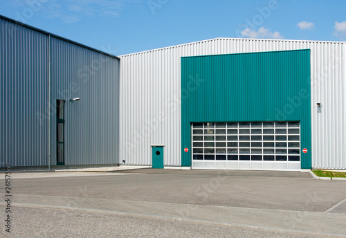 Werkstattgebäude in Industriegebiet